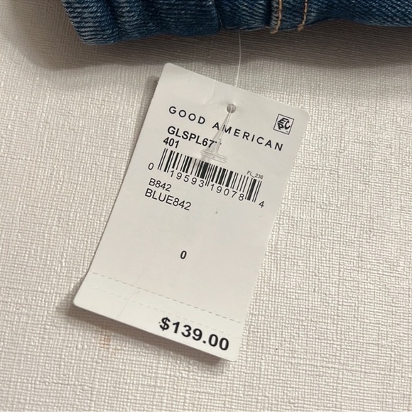 Good American Good Legs Cigarette Jeans Size 25 NWT - Picture 3 of 5